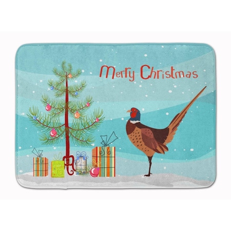 Carolines Treasures Ring-necked Common Pheasant Christmas Machine Washable Memory Foam Mat BB9297RUG